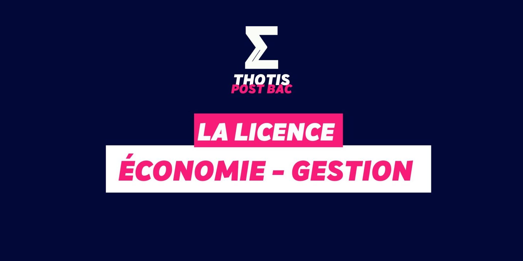 Licence Economie-gestion Licence Economie-gestion