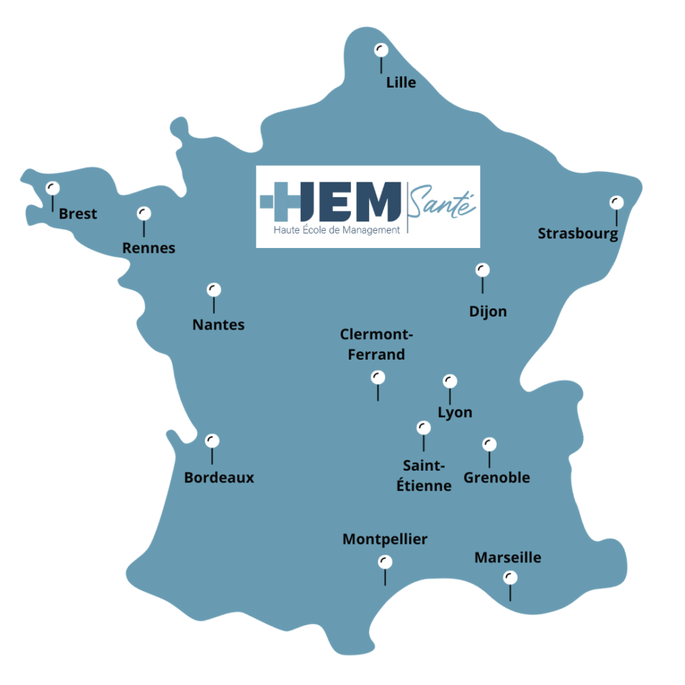 carte_HEM carte des campus HEM Santé