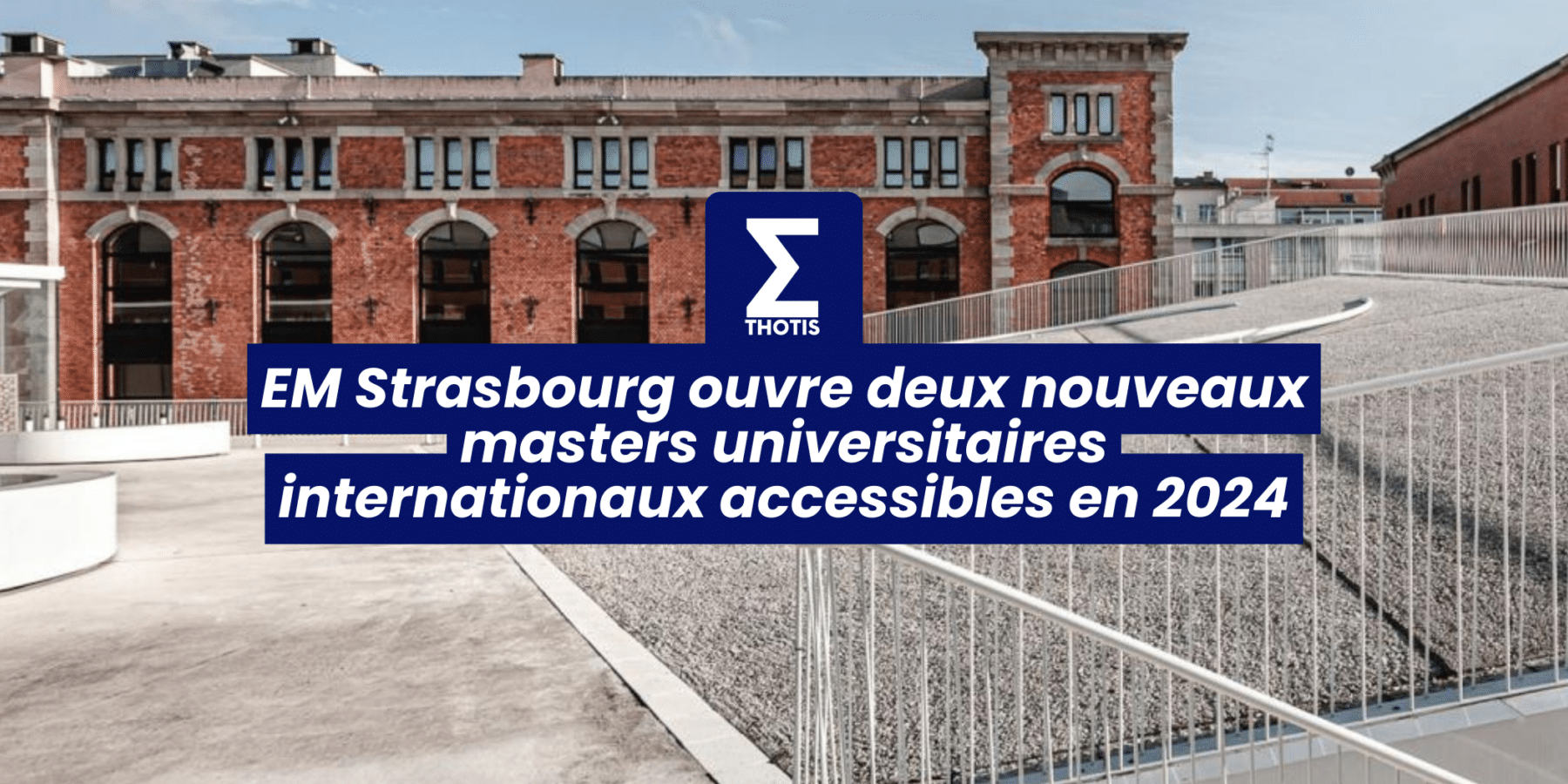 EM Strasbourg ouvre deux nouveaux masters universitaires internationaux accessibles en 2024-2
