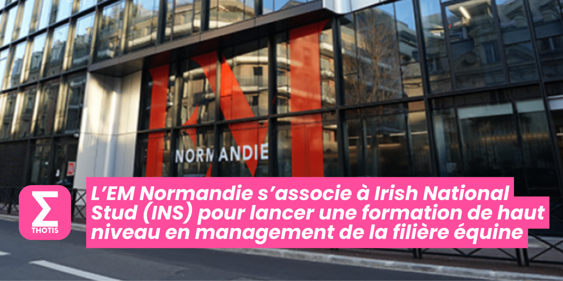 L’EM Normandie s’associe à Irish National Stud (INS) pour lancer une formation de haut niveau en management de la filière équine