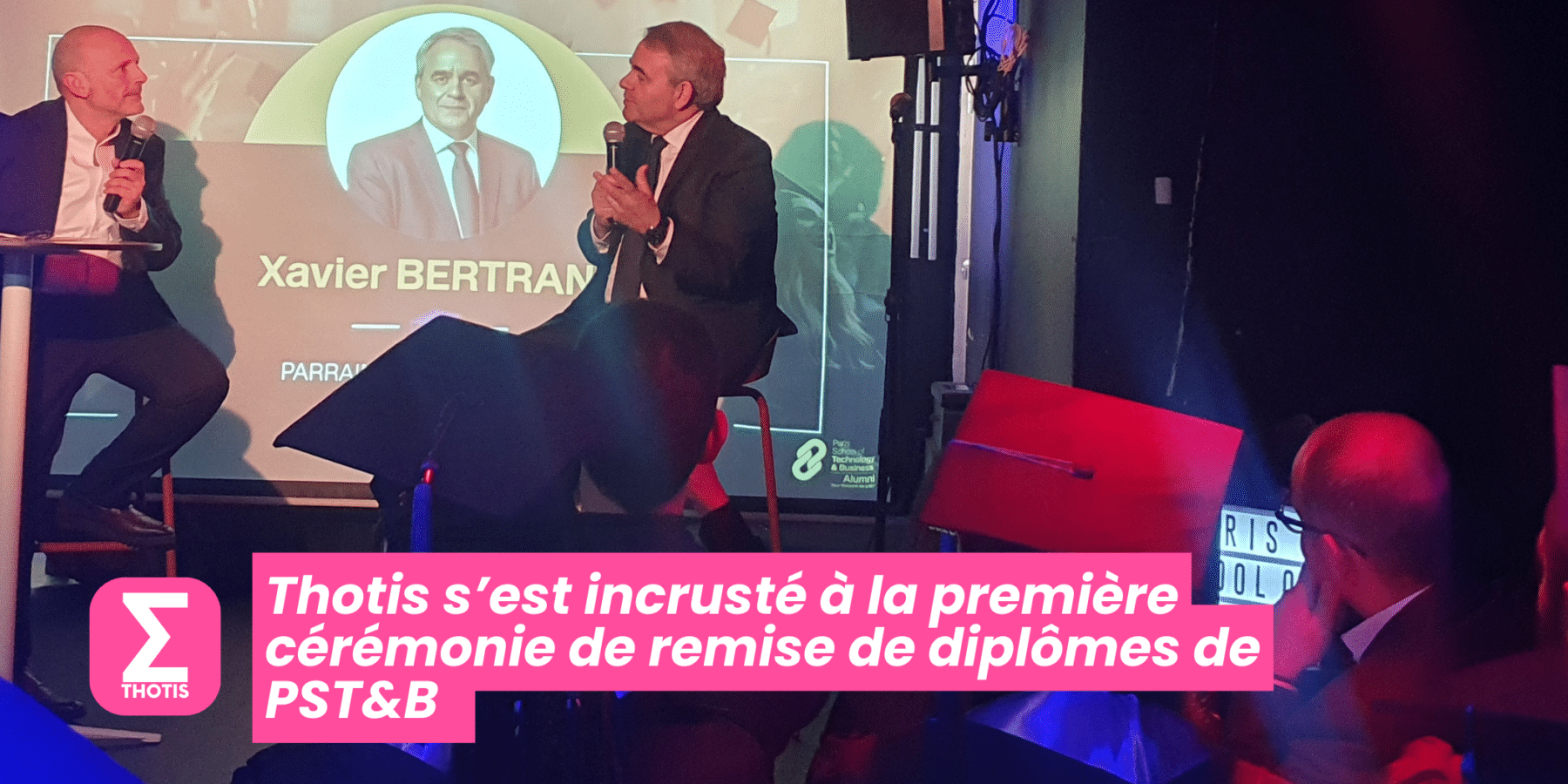 Thotis s’est incrusté à la première cérémonie de remise de diplômes de PST&B