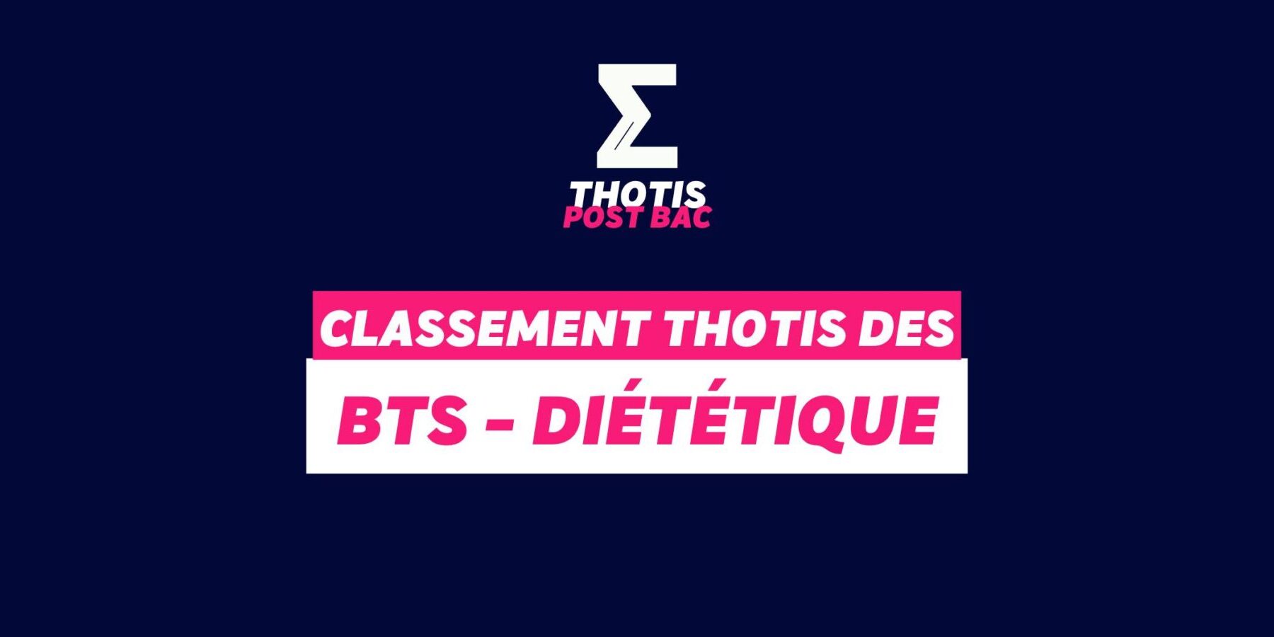 Classement BTS – diététique