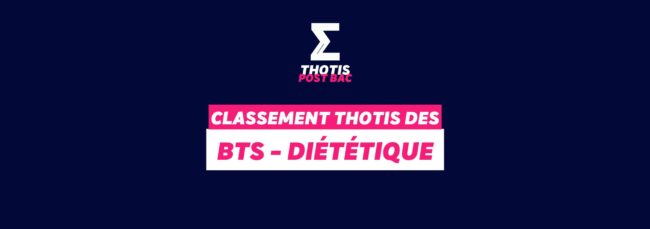 Classement BTS – diététique