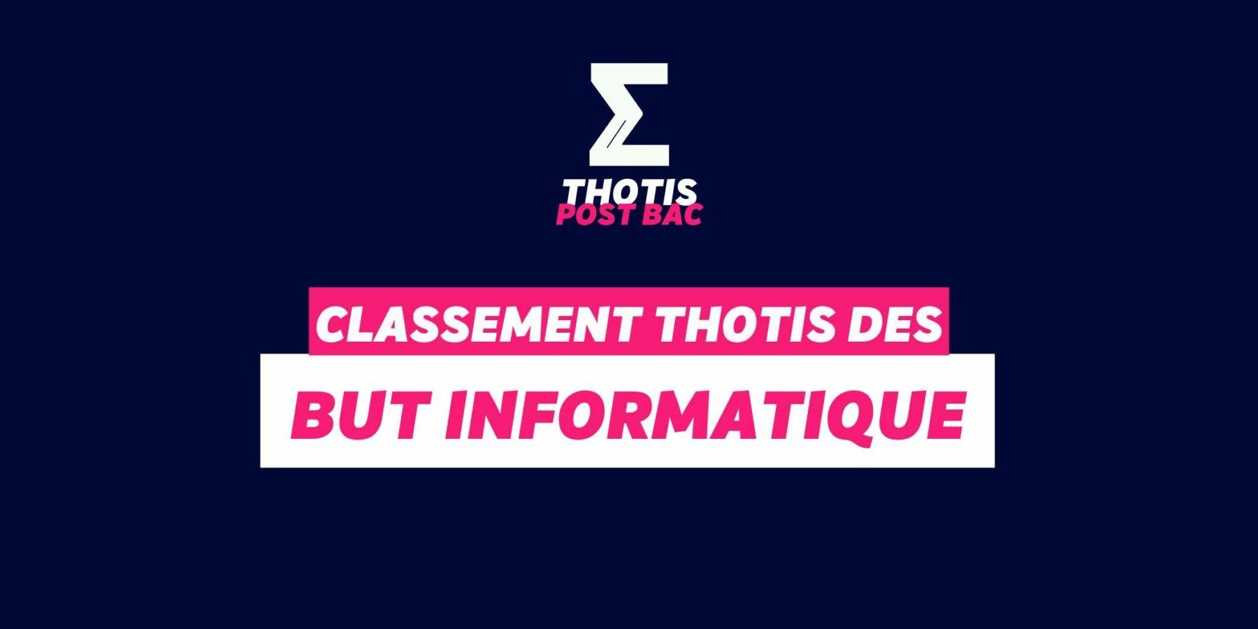 Classement BUT informatique Classement BUT informatique