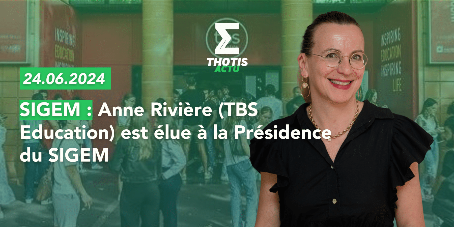 VDEF1 – Nomination Anne Rivière est élue à la Présidence du SIGEM
