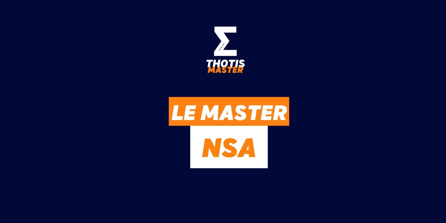 Le Master NSA