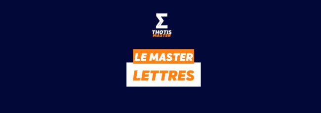 Le Master Lettres