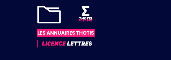 Annuaire Thotis - Licence Lettres