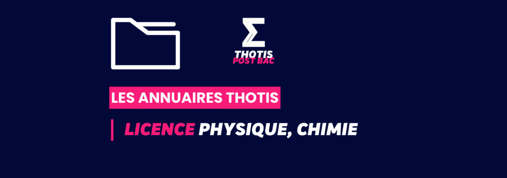 Annuaires Thotis - Licence Physique, chimie