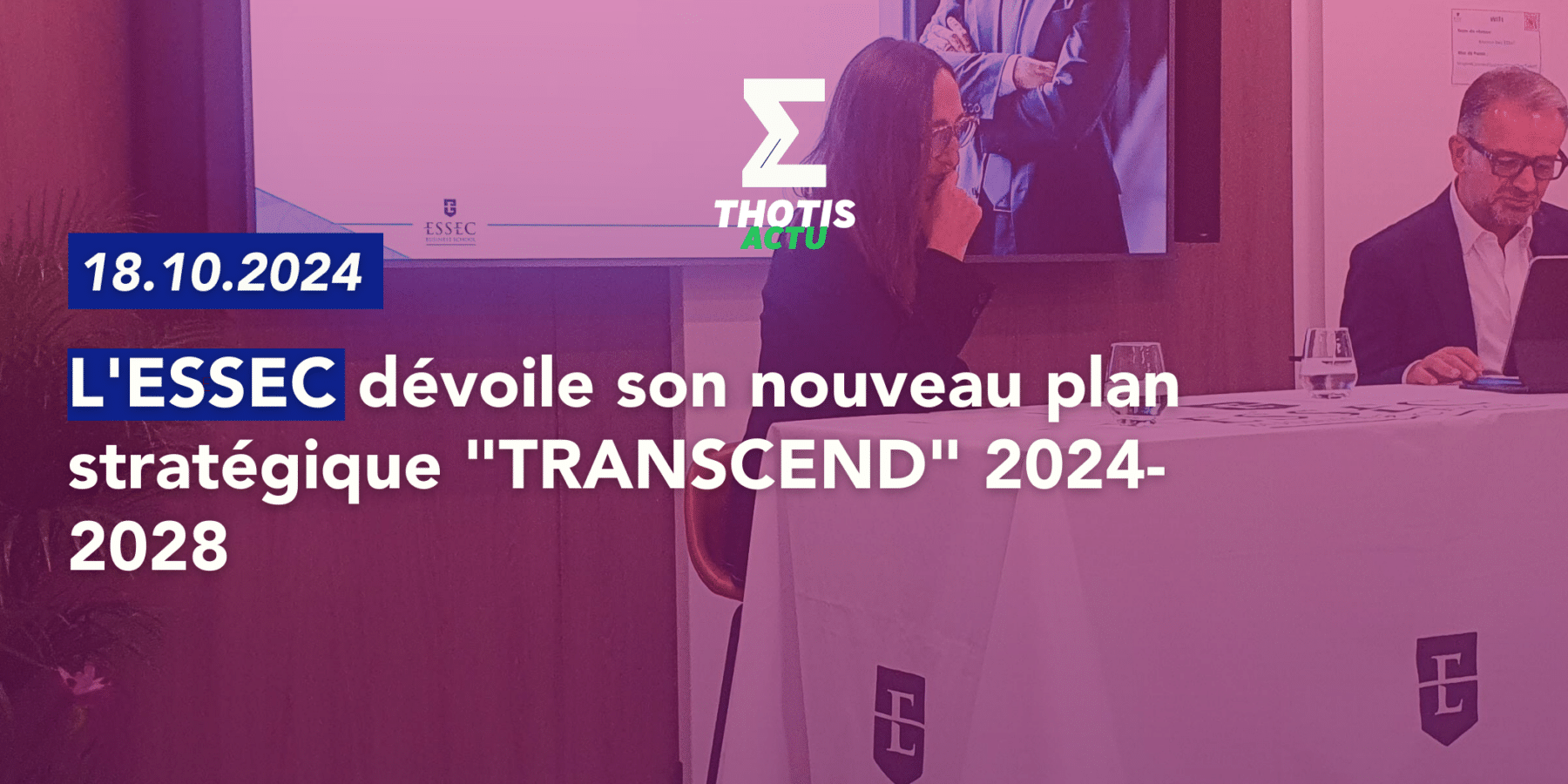 L’ESSEC dévoile son nouveau plan stratégique Transcend 2024-2028