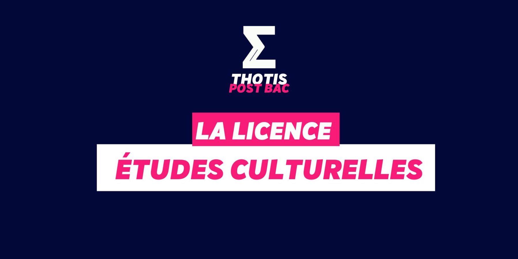 Licence Études culturelles Licence études culturelles
