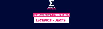 Classement Thotis - Licence Arts