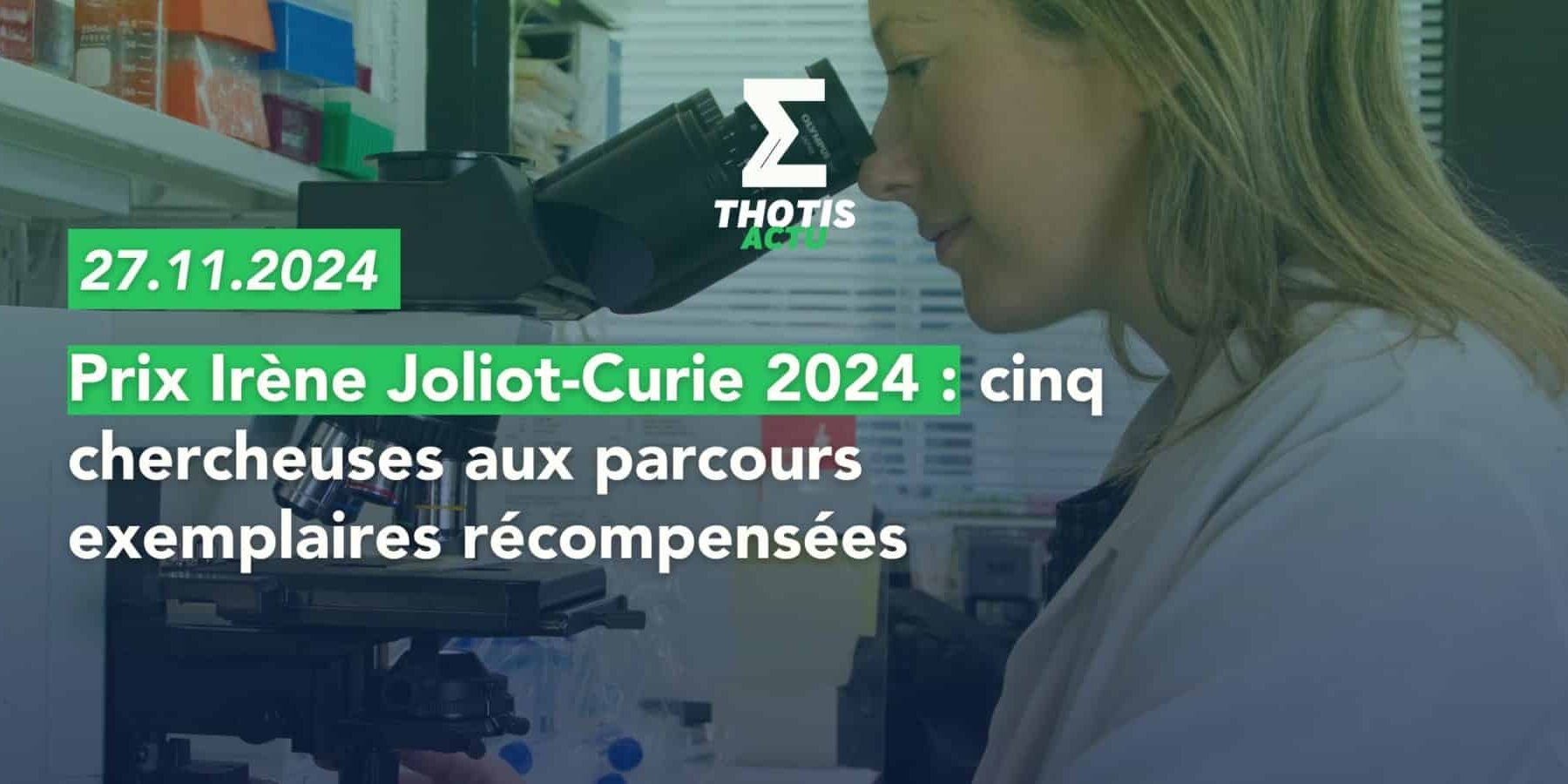 PRIX IRÈNE JOLIOT CURIE 2024