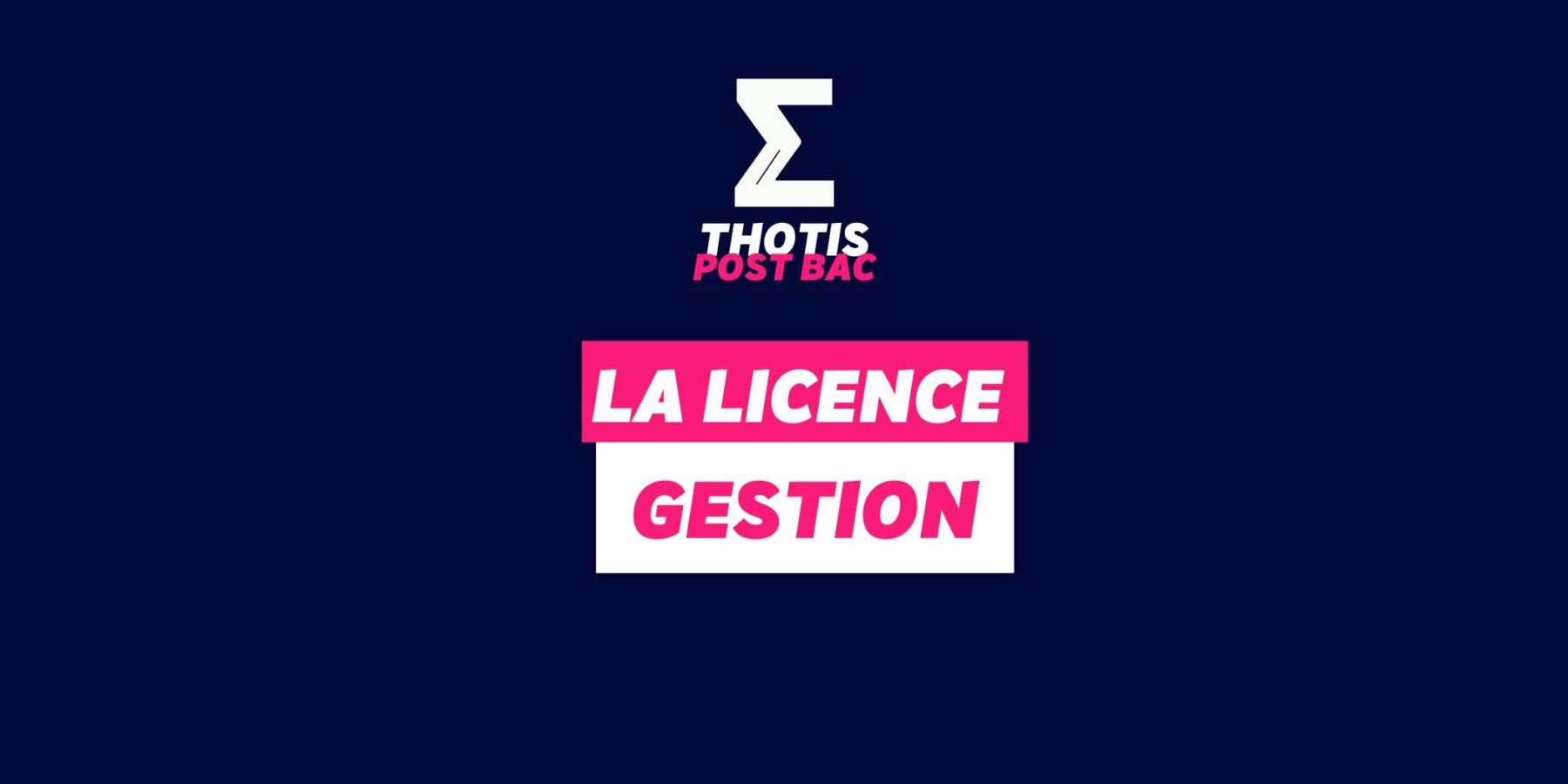 Licence Gestion Licence Gestion