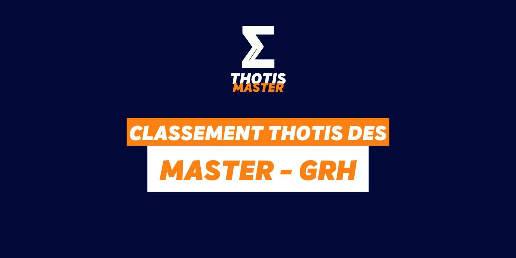 Classement Master – GRH