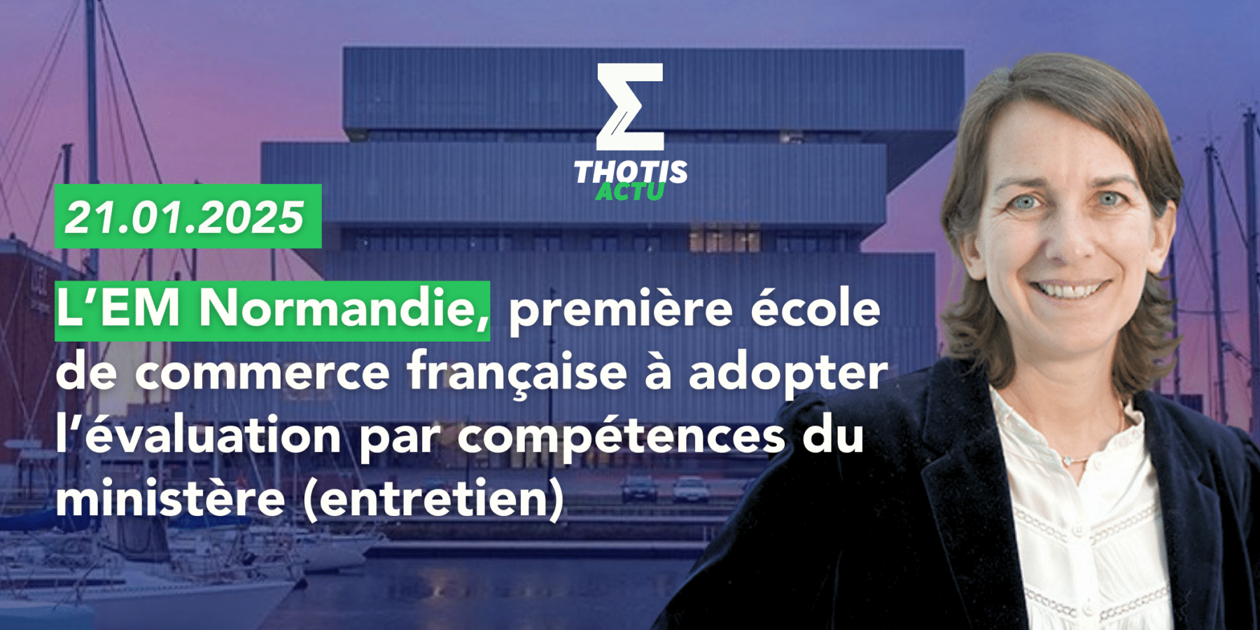 Anne-Sophie Courtier, Directrice des programmes de l’EM Normandie.