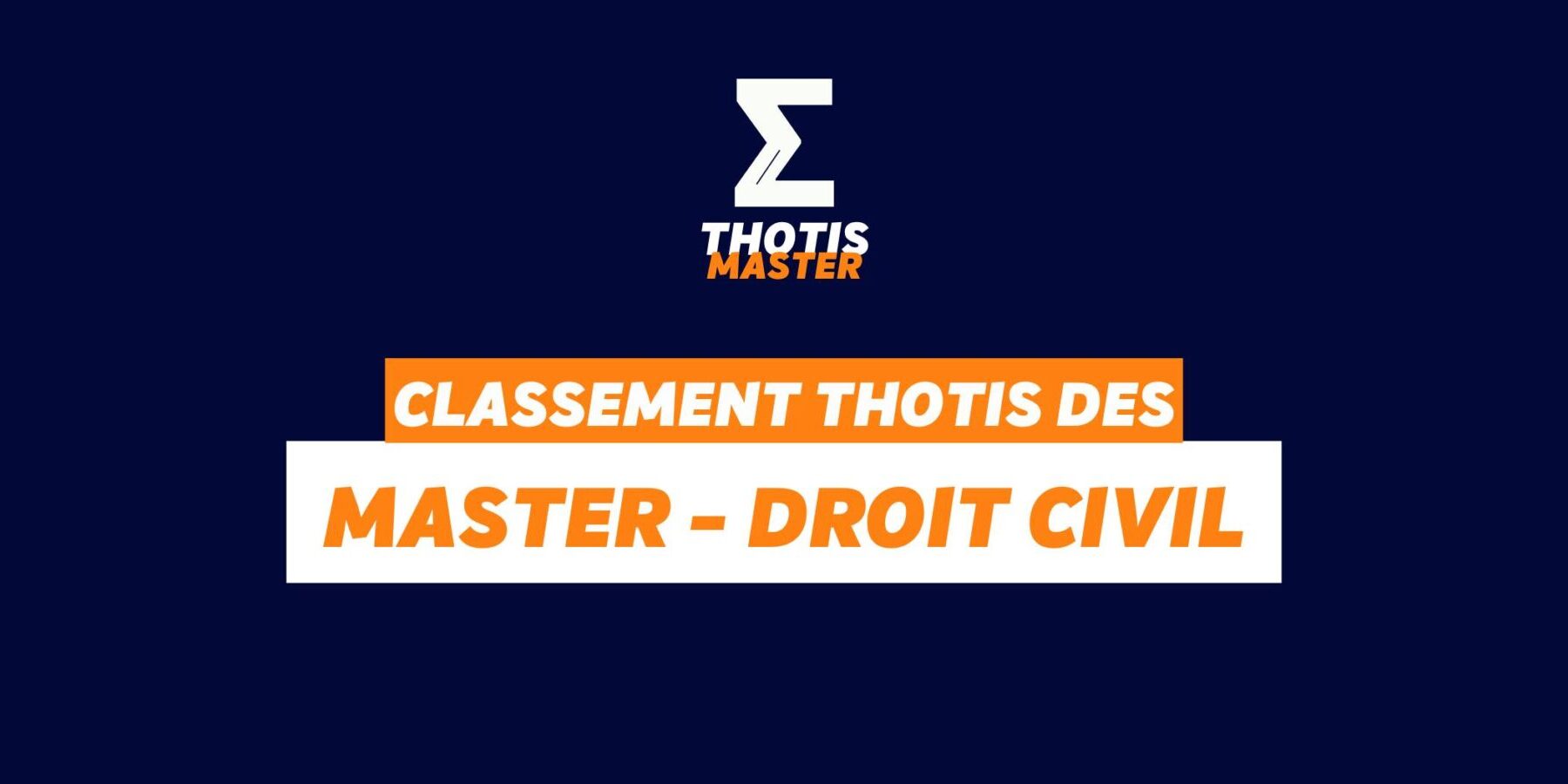 Classement Master – Droit civil