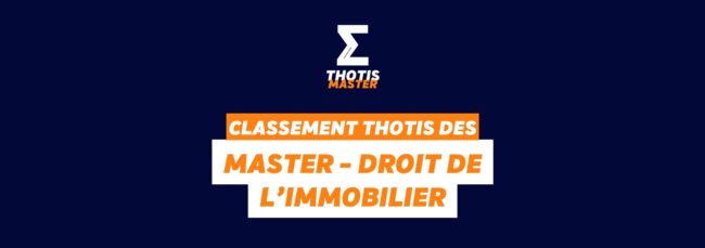 Classement Master – Droit de l’immobilier
