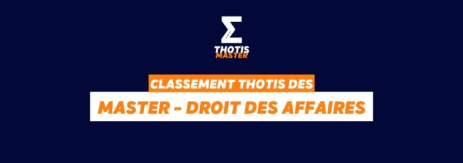 Classement Master – Droit s affaires