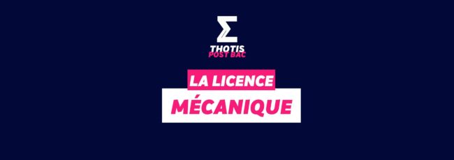 Licence Mécanique Licence Mécanique