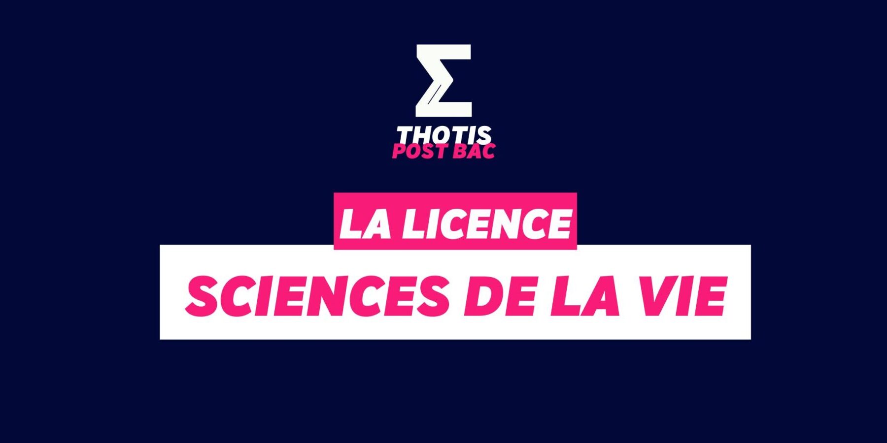 Licence Sciences de la Vie Licence Sciences de la Vie
