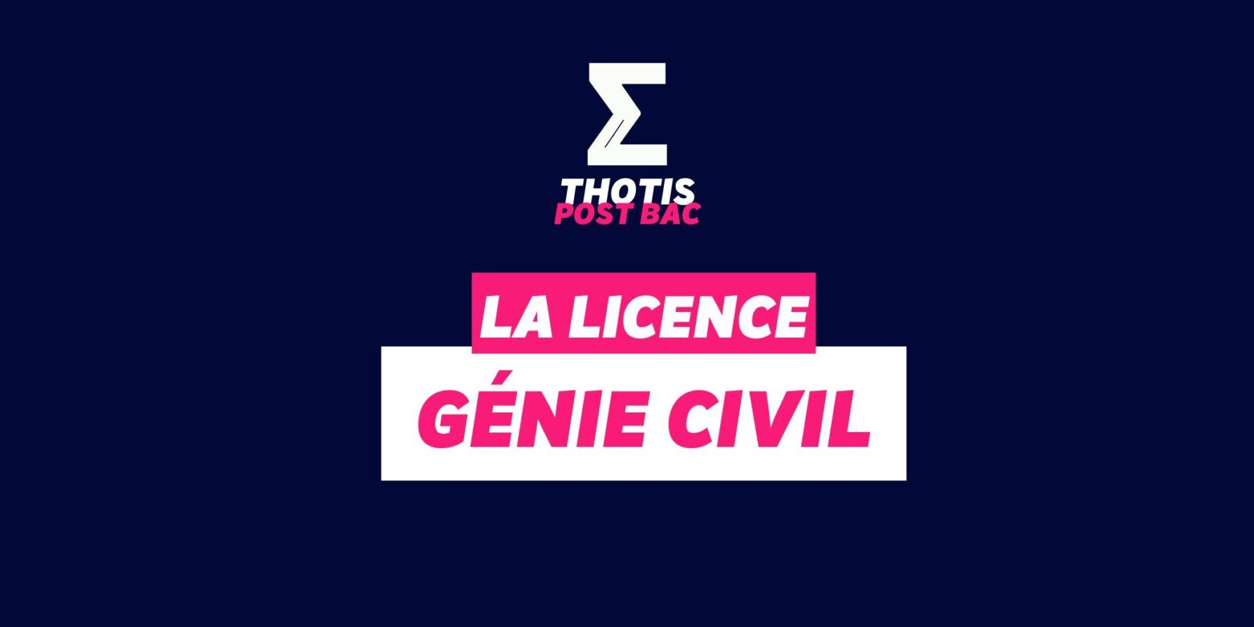 Licence Génie Civil Licence Génie Civil