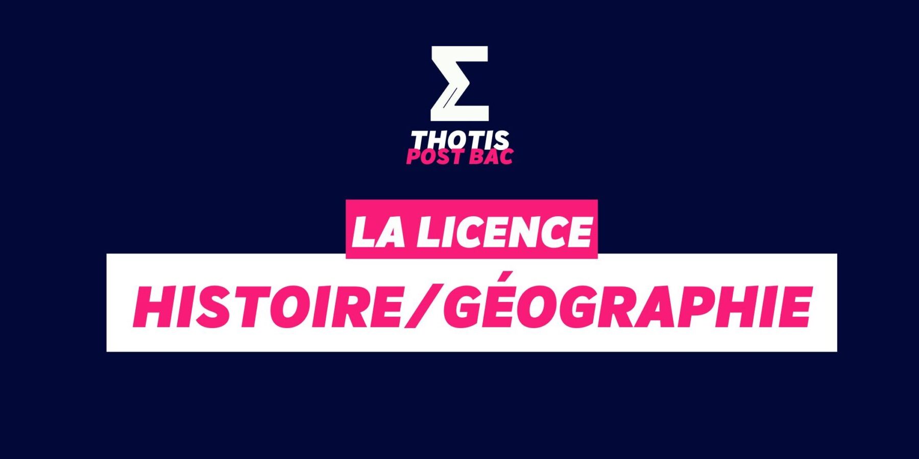 Licence Histoire-Géographie Licence Histoire-Géographie