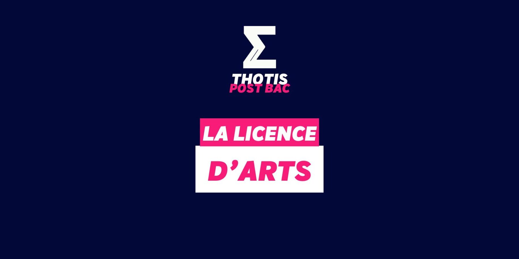 Licence Arts
