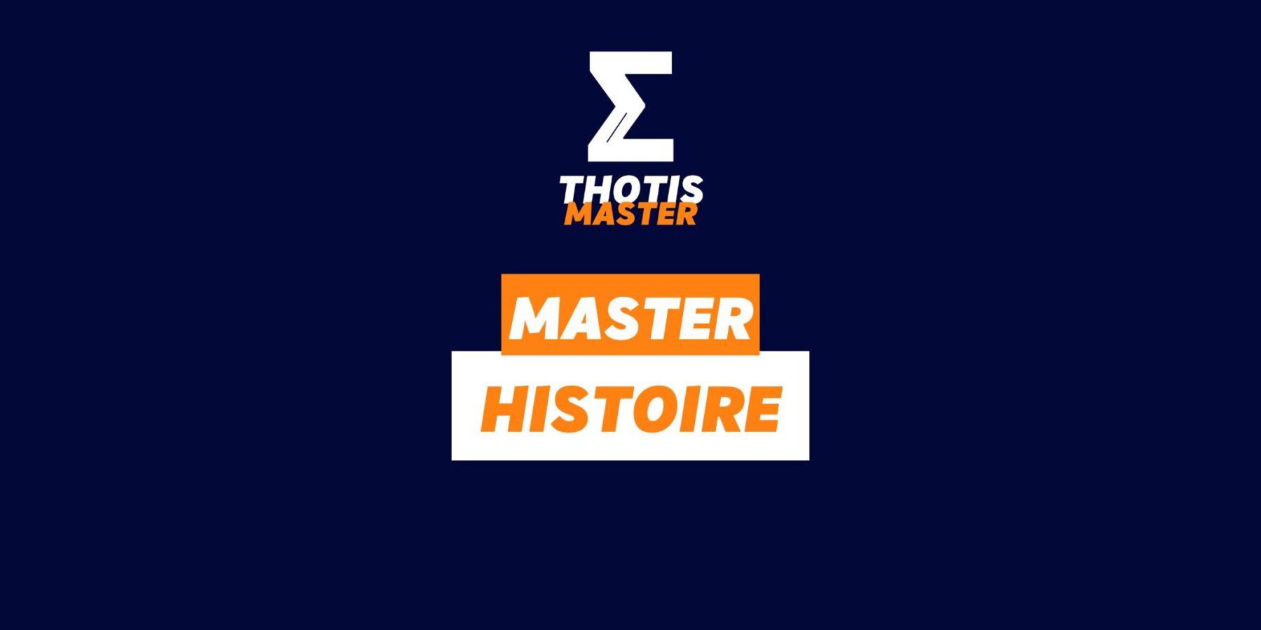 Master histoire