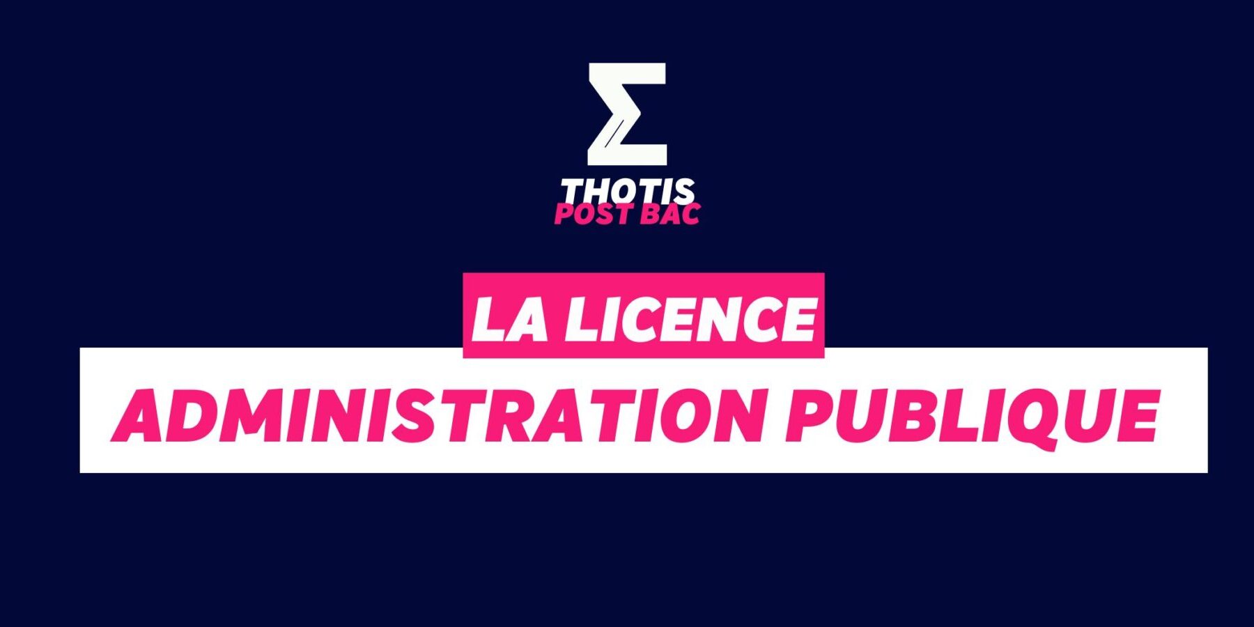 Licence administration publique Licence administration publique