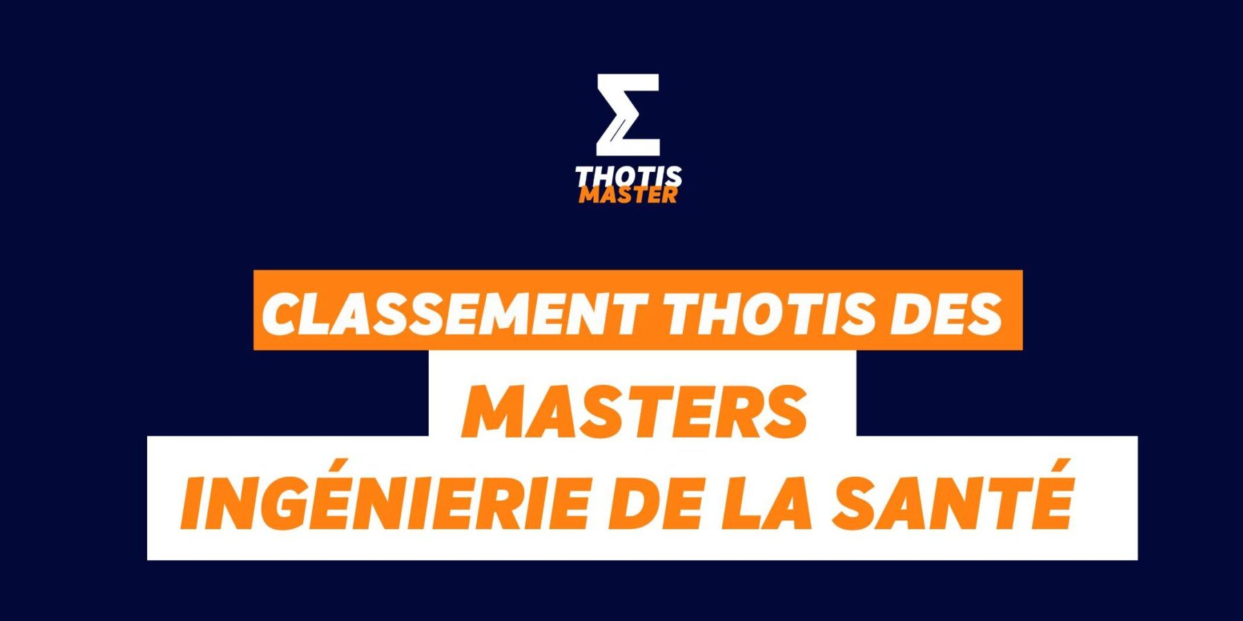 Master Ingénierie santé