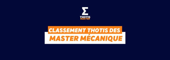 Master Mécanique Classement