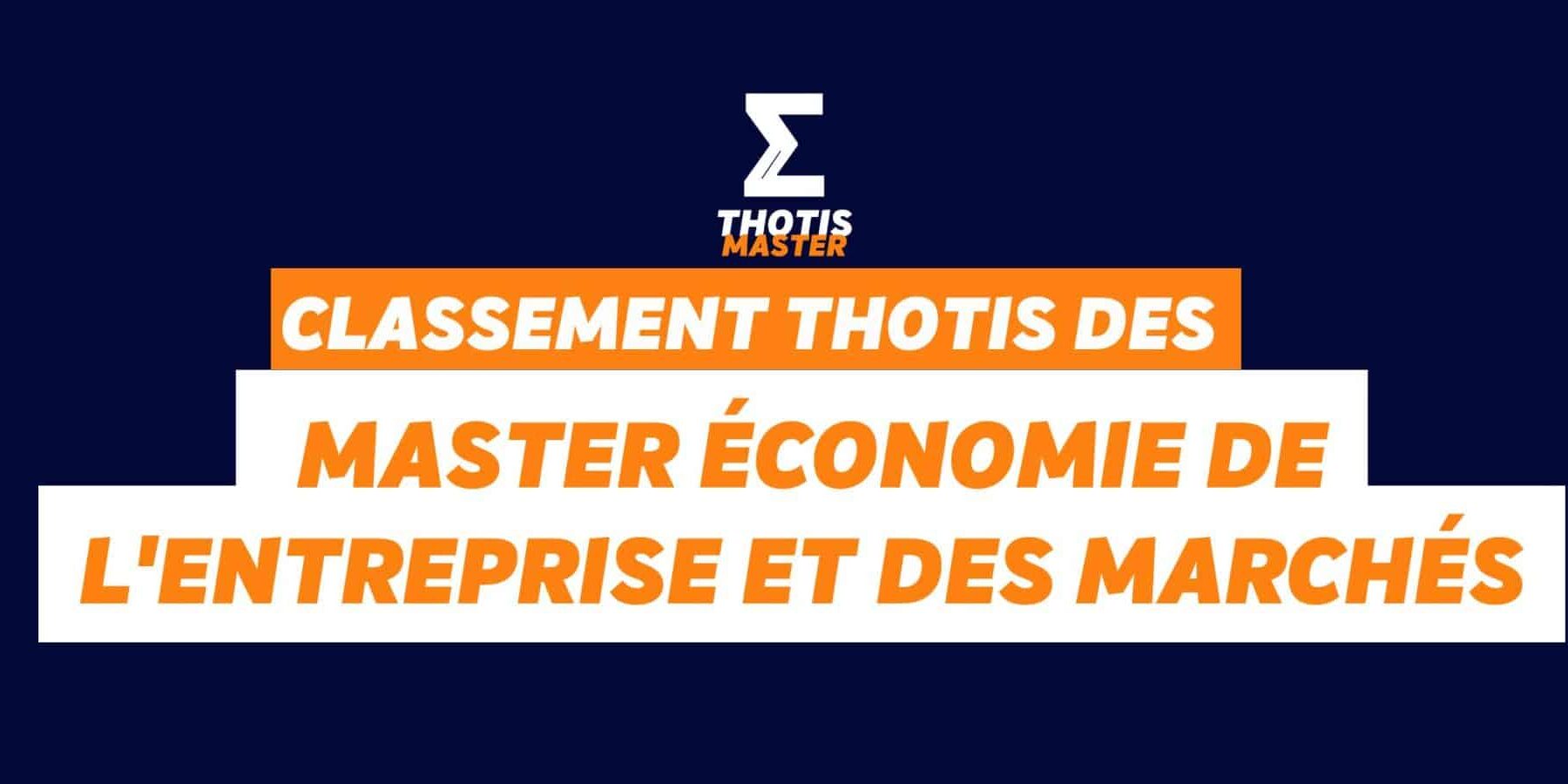 Masters Économie de l’entreprise et des marchés