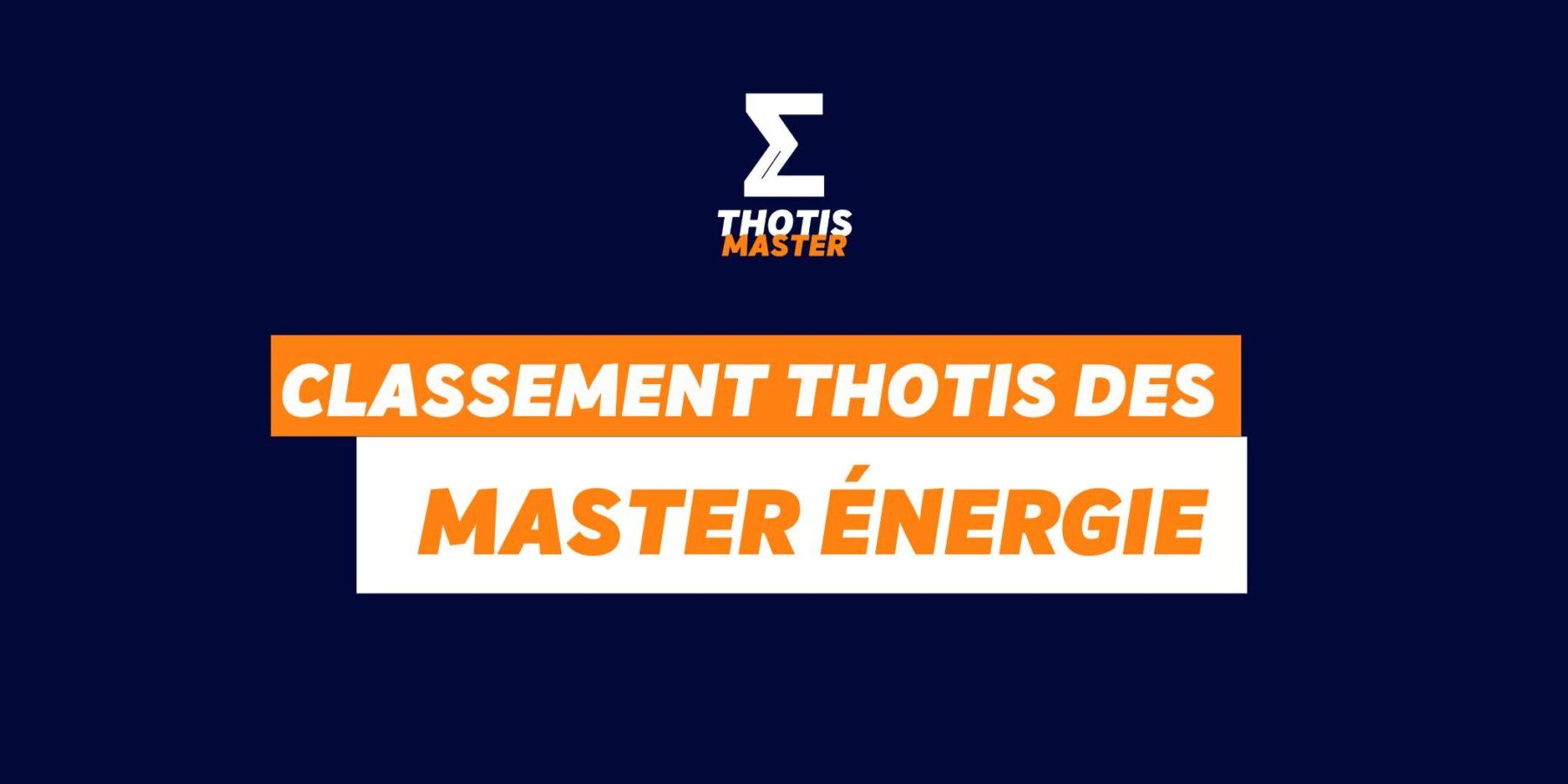Classement Masters Énergie