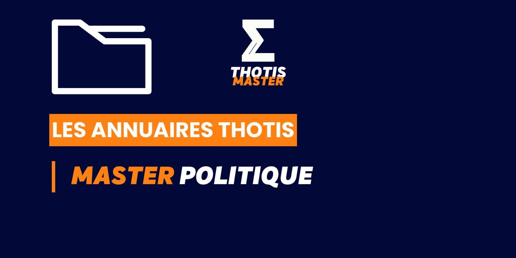 Thotis Annuaire – Master politique (1) Thotis Annuaire - Master politique (1)