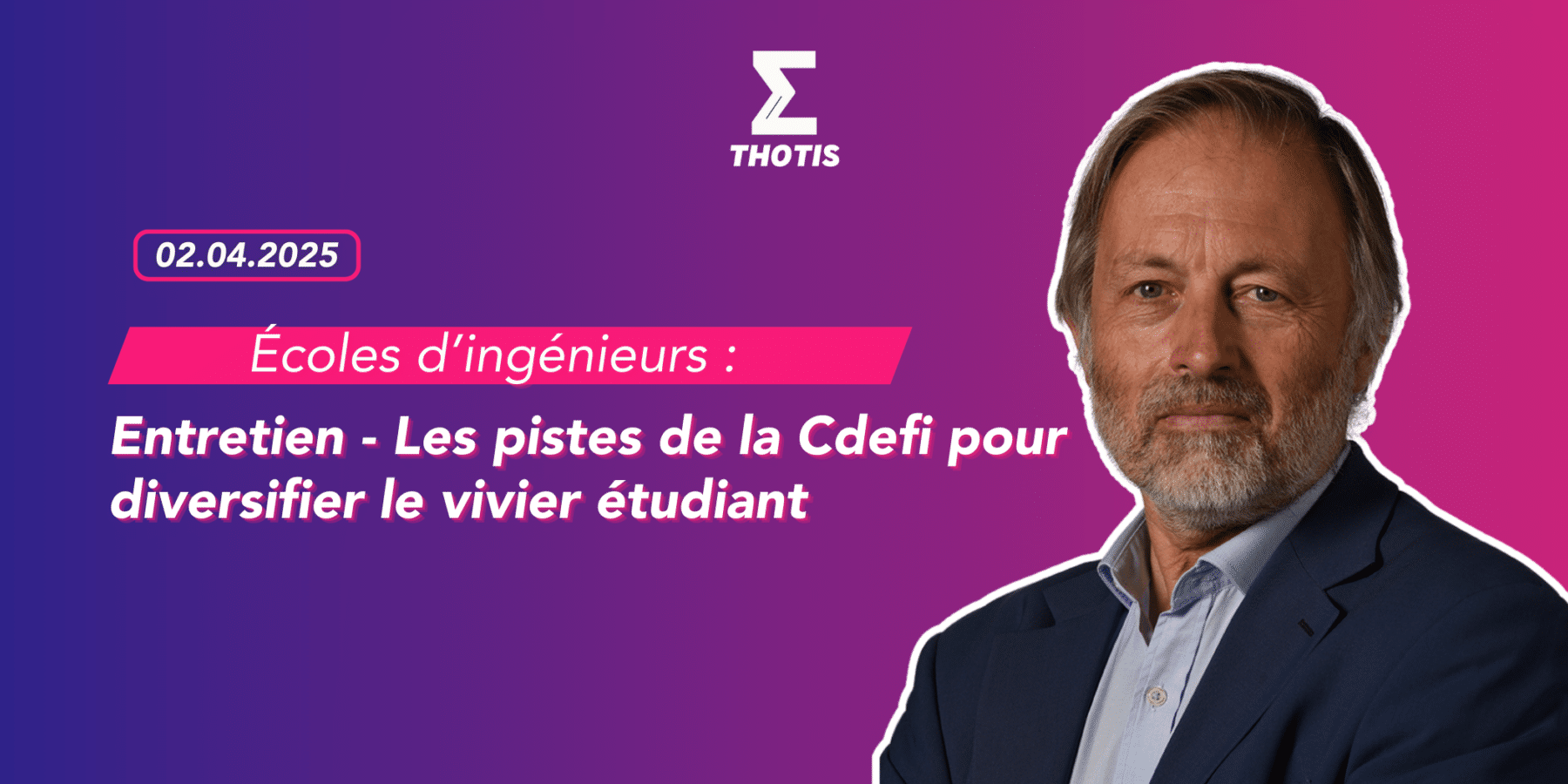 Entretien – Écoles d’ingénieurs les pistes de la Cdefi pour diversifier le vivier étudiant