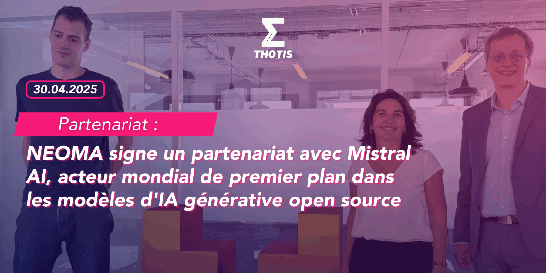 NEOMA MISTRAL AI COUV PARTENARIAT