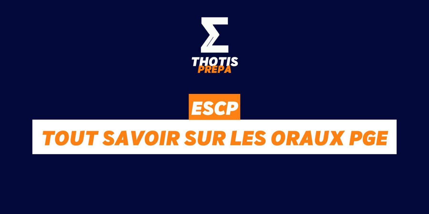 ESCP oraux PGE