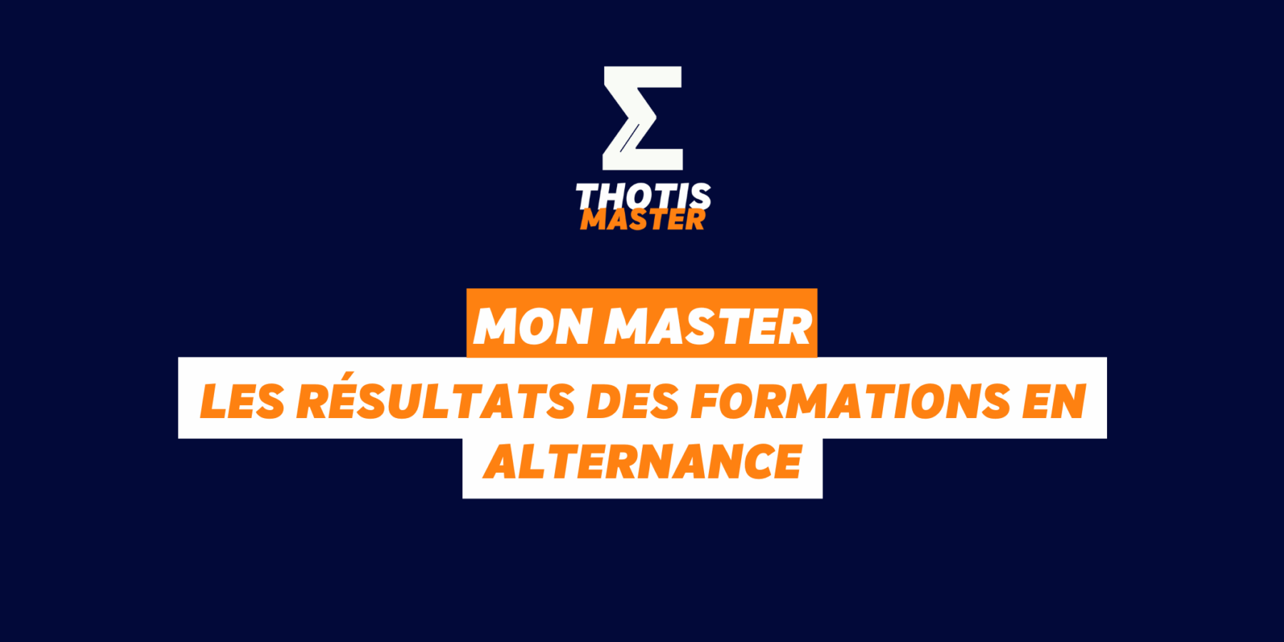 MON MASTER – Les résultats Mon Master 2025, en alternance