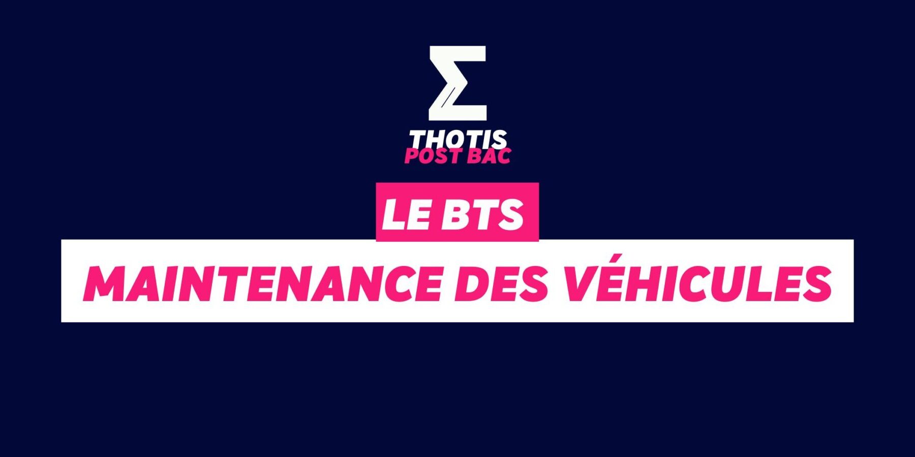 BTS Maintenance des véhicules