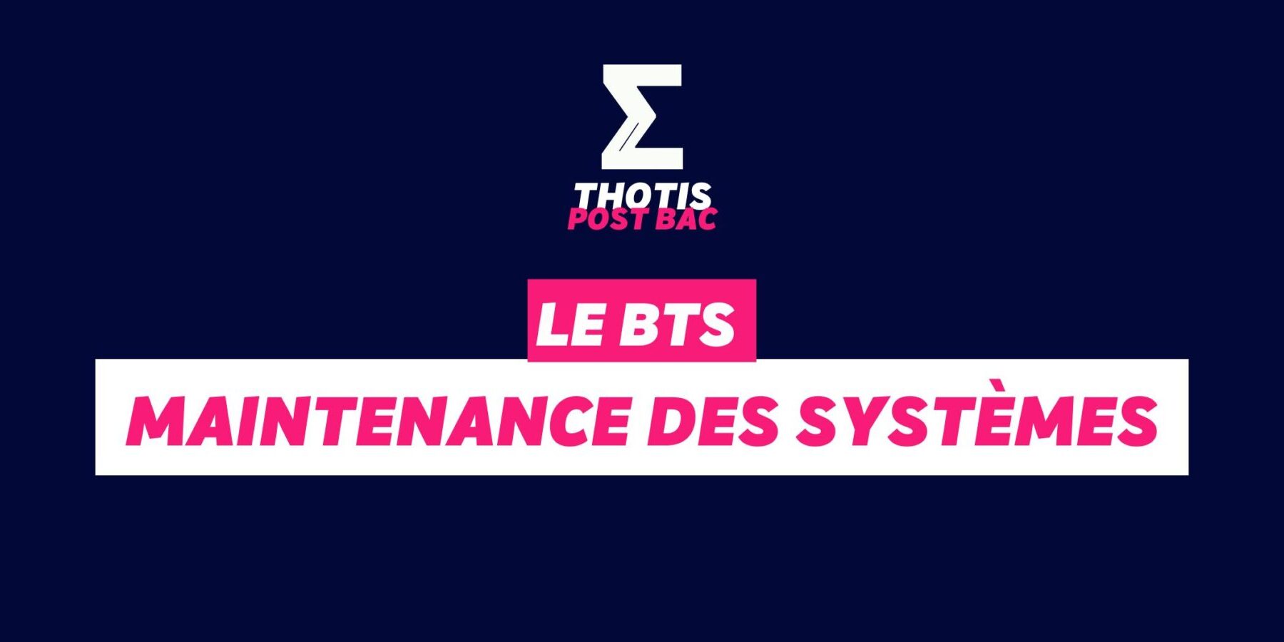 BTS maintenance des systèmes