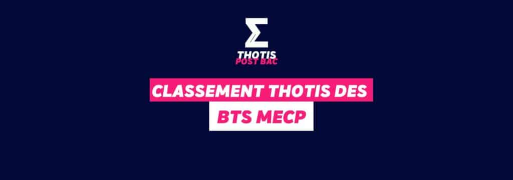 Classement Thotis - BTS MECP