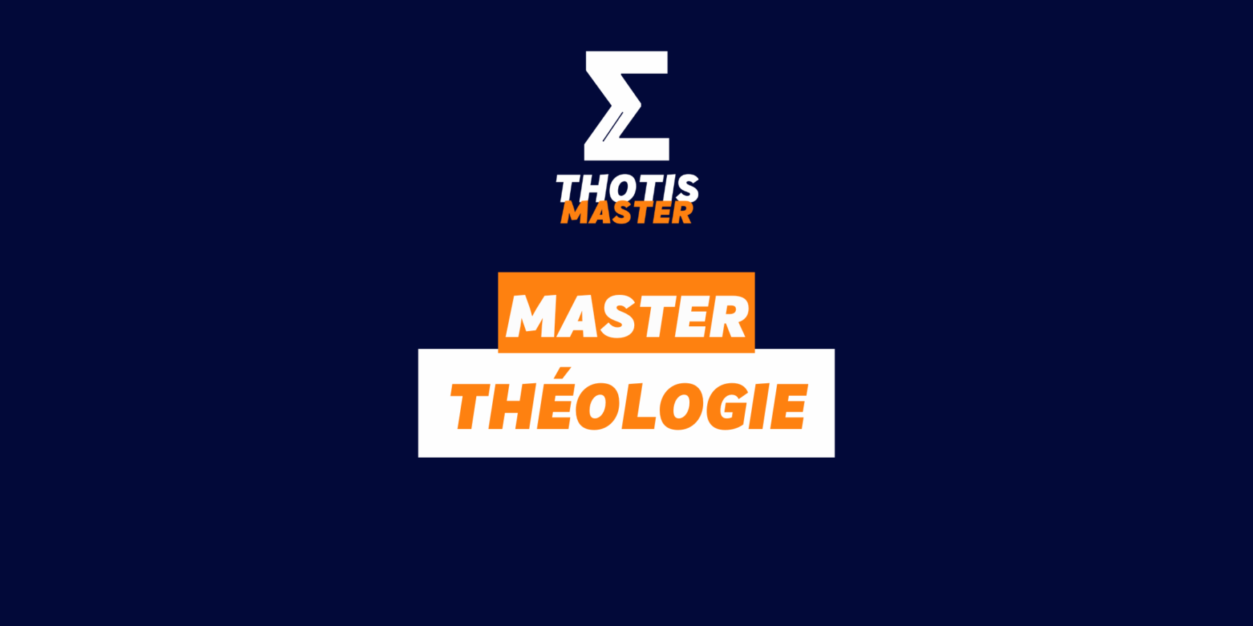 master théologie