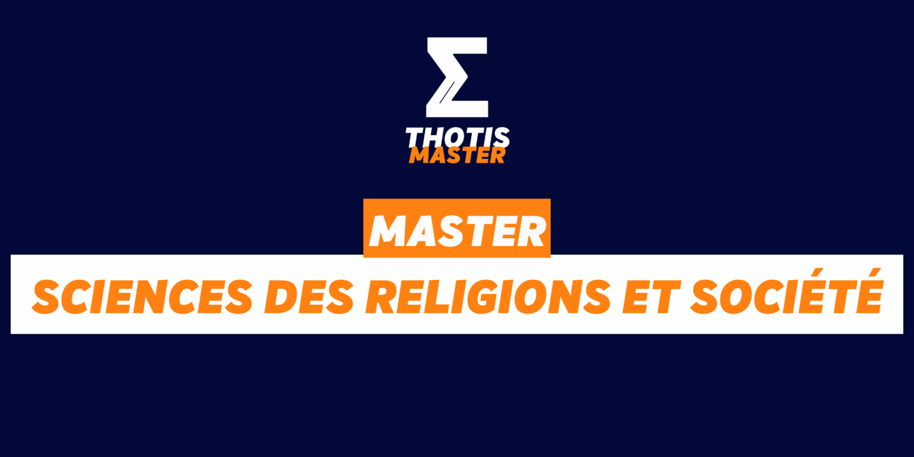 master sciences des religions et société