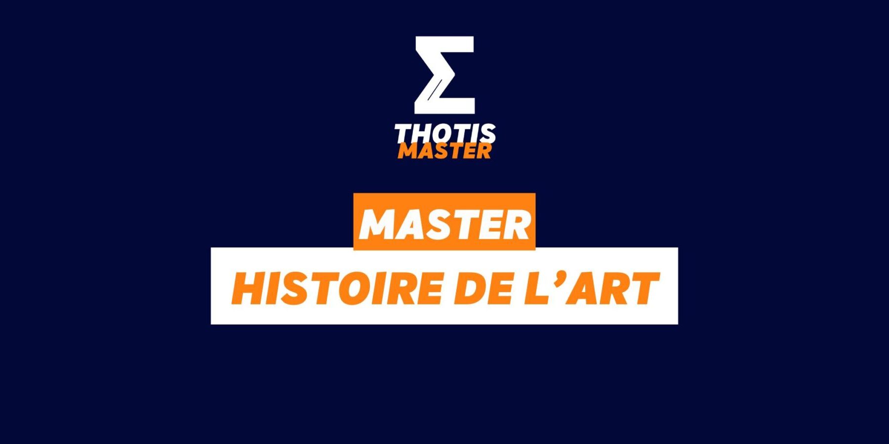 master histoire de l’art