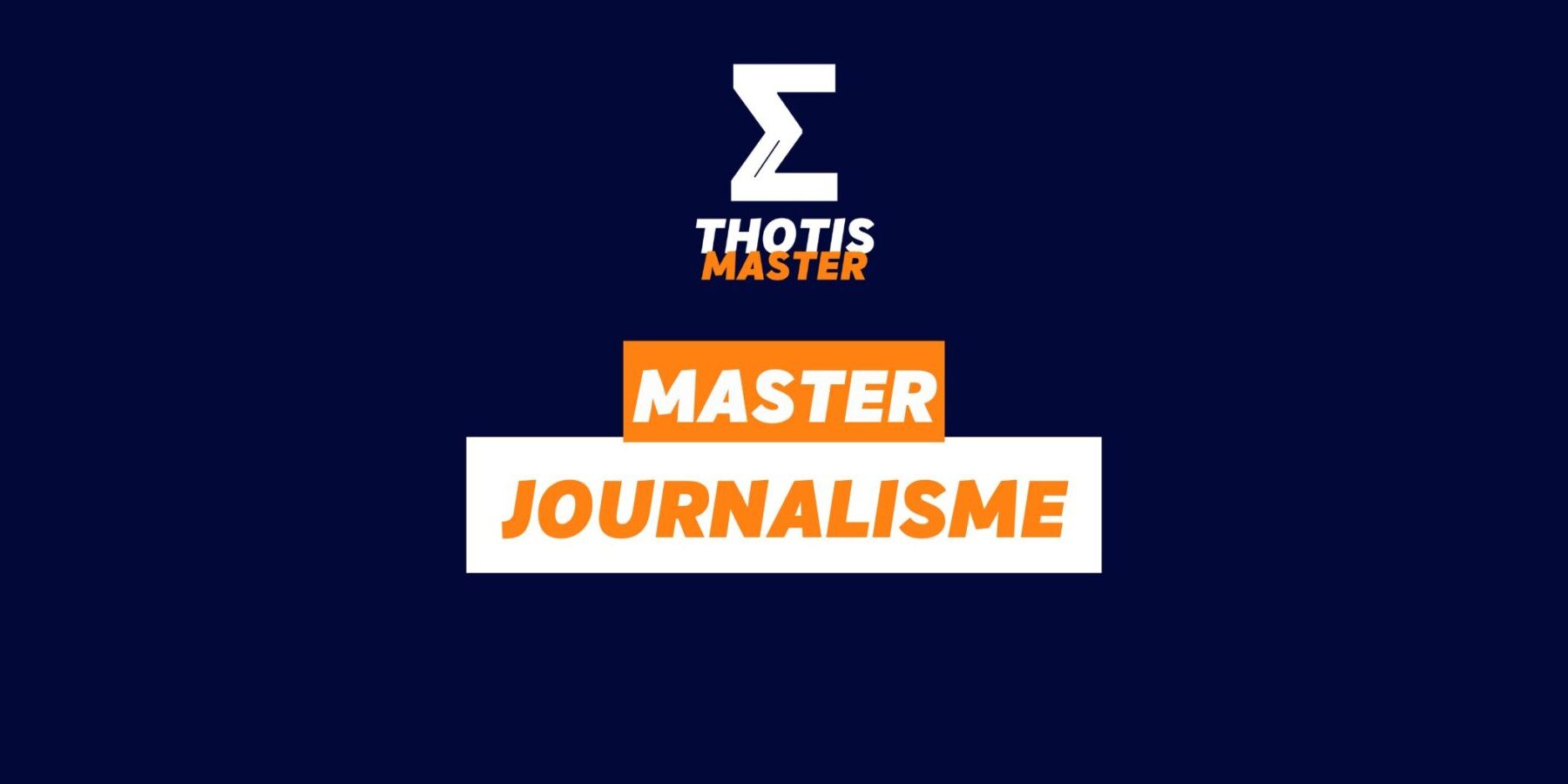 master journalisme