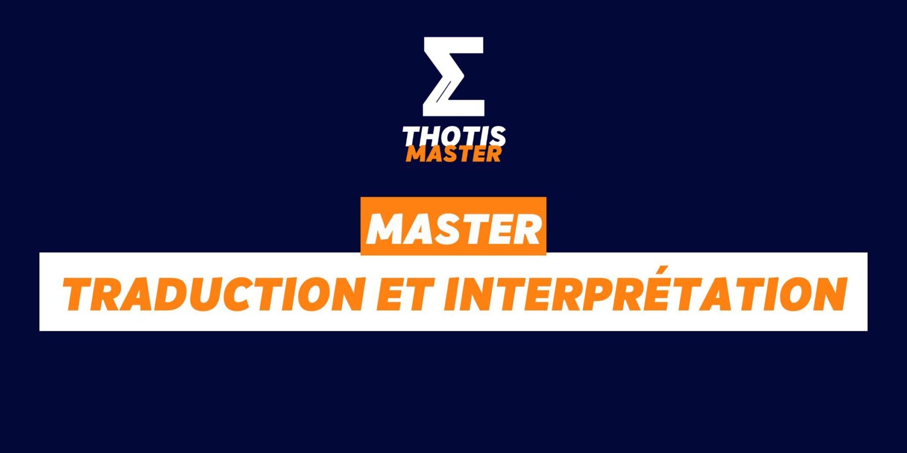 master traduction et interprétation