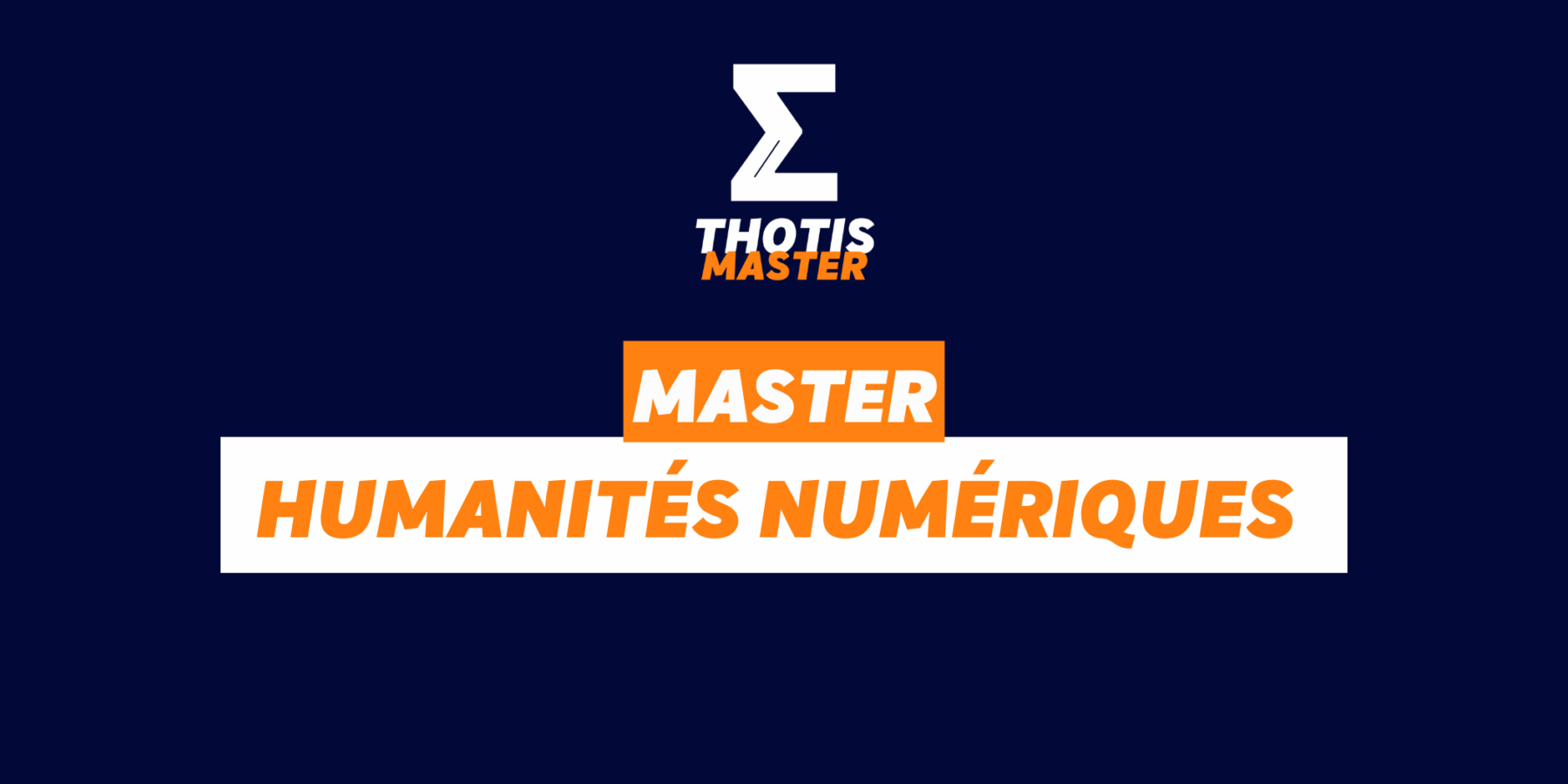 master humanités numériques