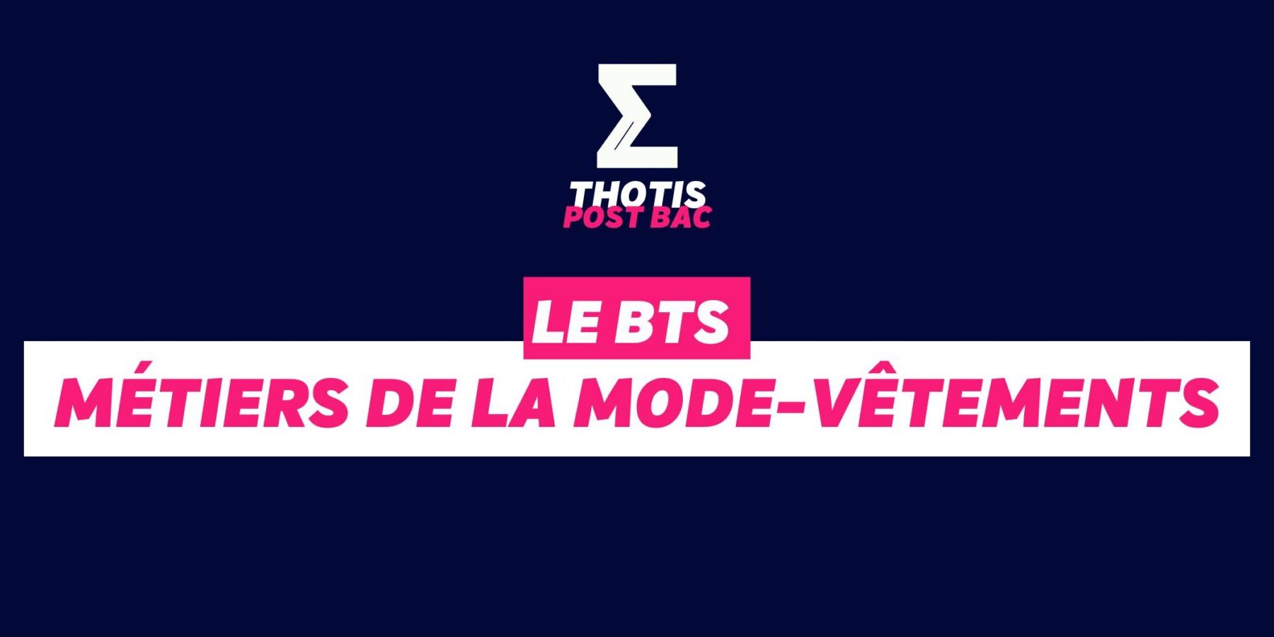 BTS métiers de la mode – vêtements