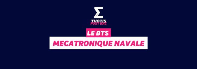 BTS Mécatronique navale